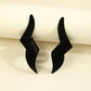 Black Wand Earrings